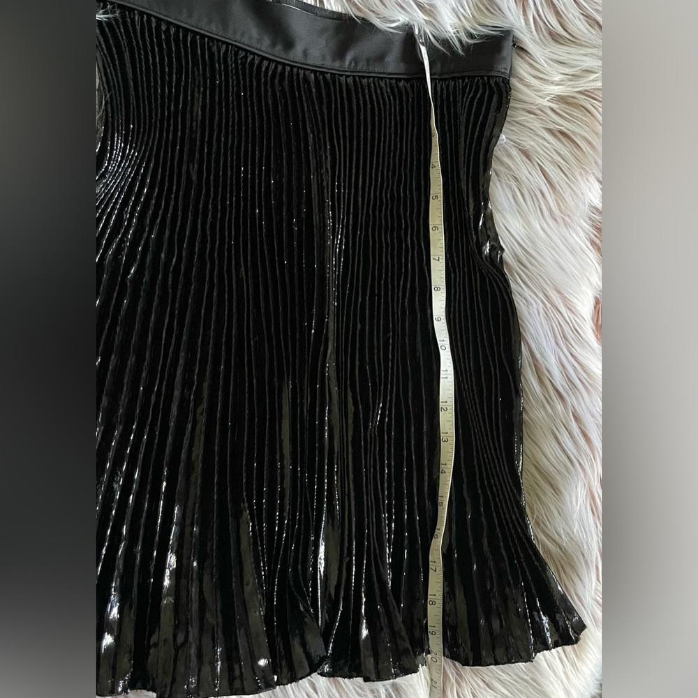 Diane Von Furstenberg Black Pleated Mini Skirt - Picture 10 of 10